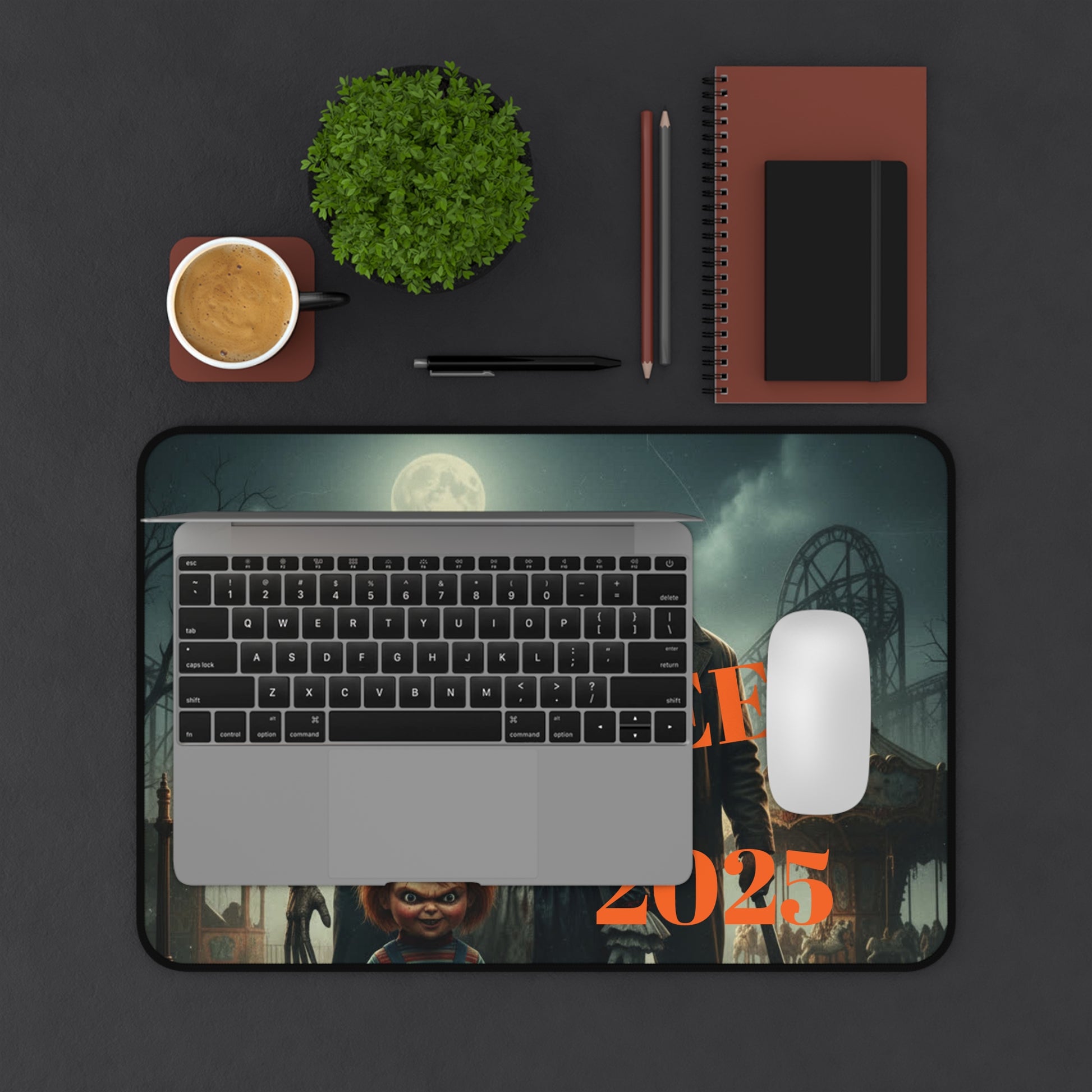 Halloween 2025 Themed Desk Mat - Spooky Decor for Fans