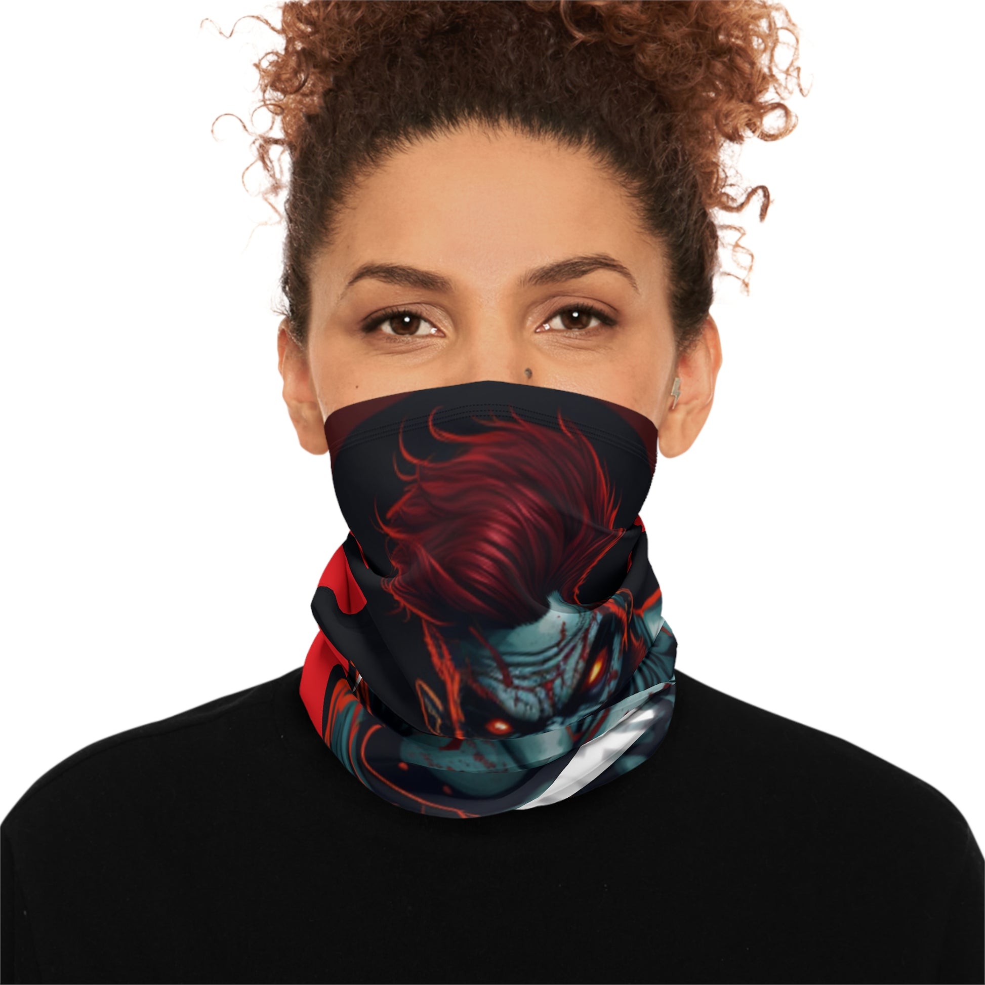 Winter Neck Gaiter With Drawstring