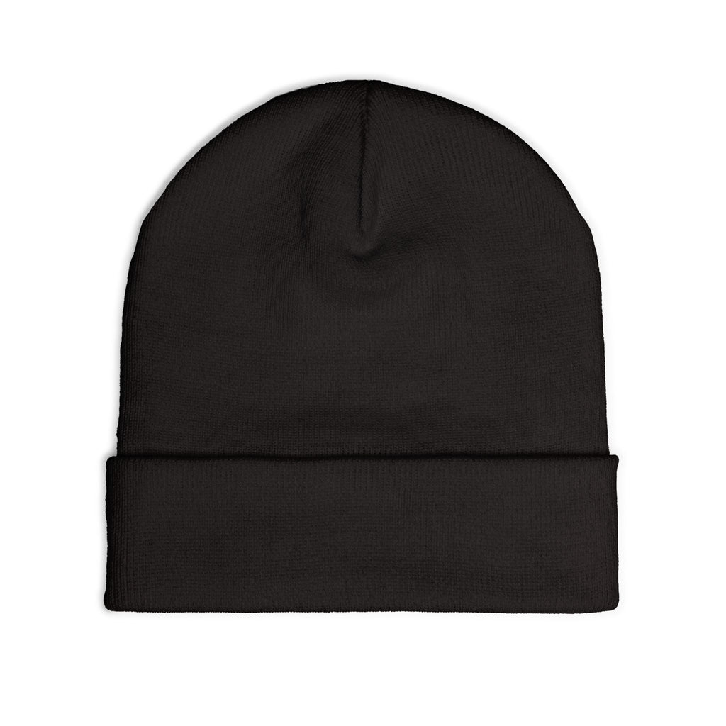 Embroidered Floral Knit Beanie for Stylish Warmth