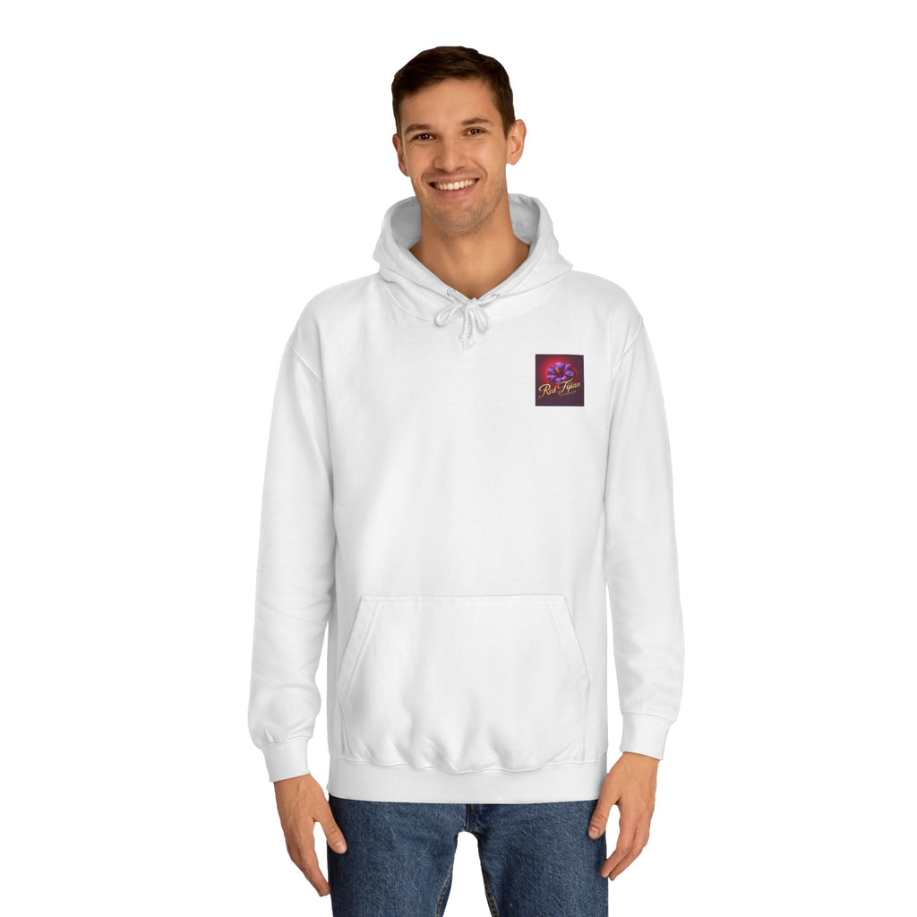 Vibrant Floral College Hoodie, Unisex Streetwear, Casual Outfit, Graduation Gift, College Life Essentials