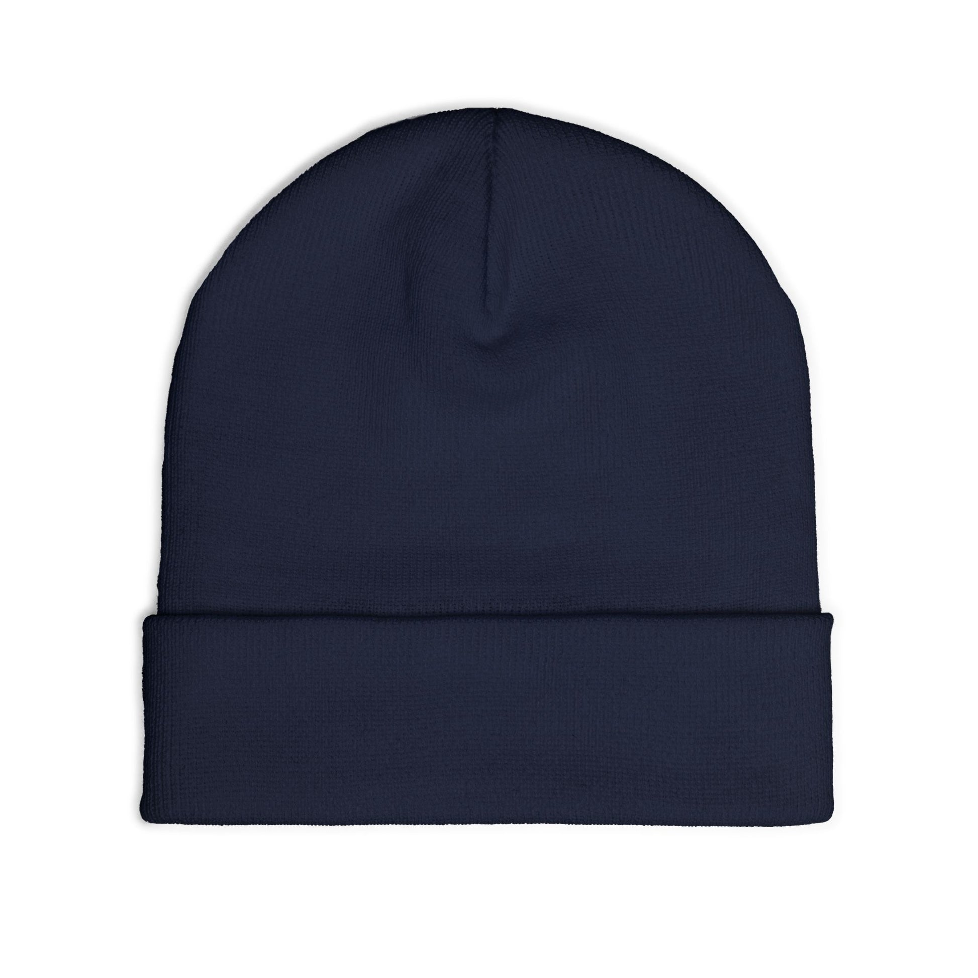 Embroidered Floral Knit Beanie for Stylish Warmth