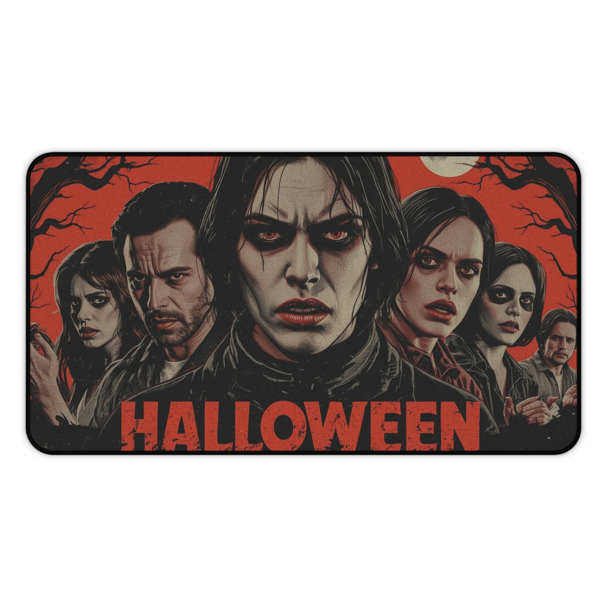 Halloween-Themed Desk Mat for Spooky Workspace Decor