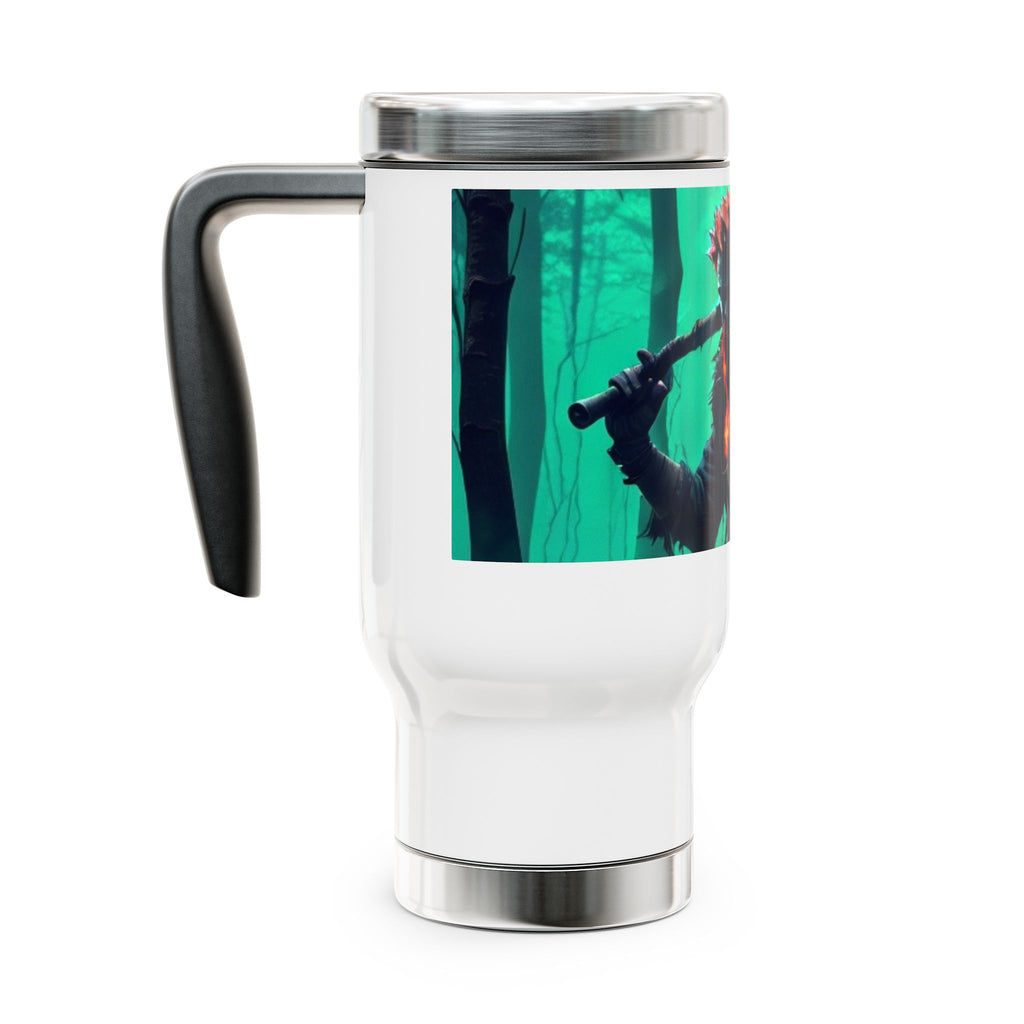 Stainless Steel Travel Mug with Handle, 14oz