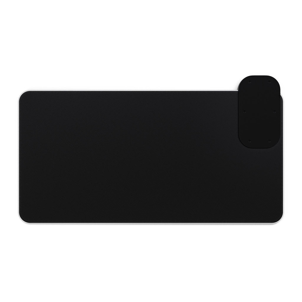 LED Gaming Mouse Pad with Wireless Charging, Gaming Accessories, Tech Gifts, Desk Decor, Gamer Gear, Red Fijian Studios Design