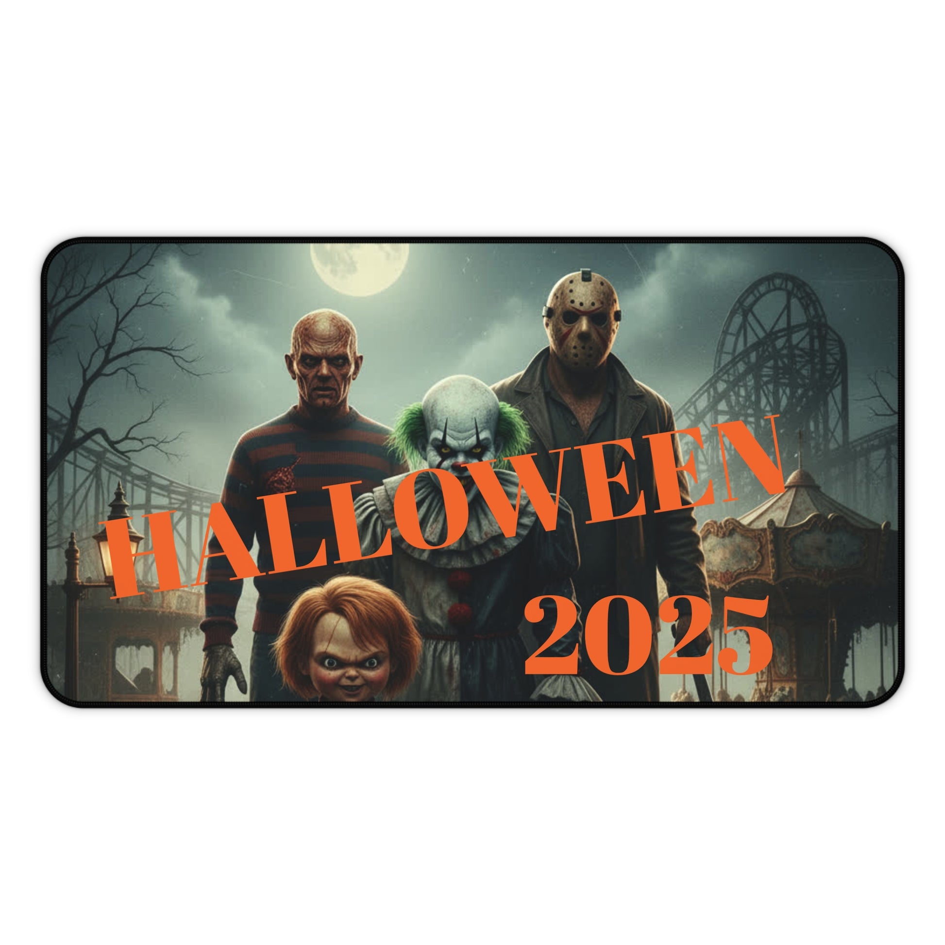 Halloween 2025 Themed Desk Mat - Spooky Decor for Fans