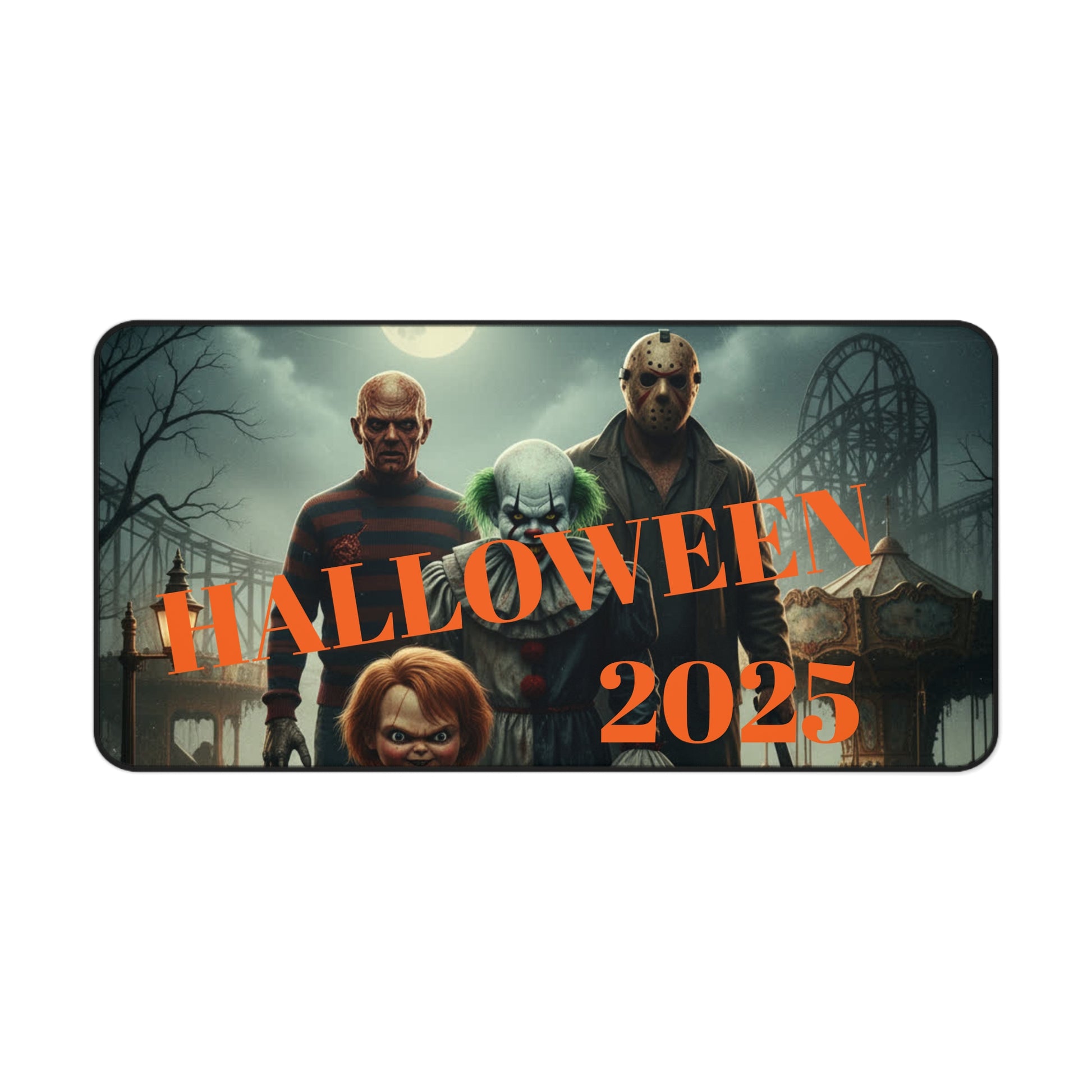 Halloween 2025 Themed Desk Mat - Spooky Decor for Fans
