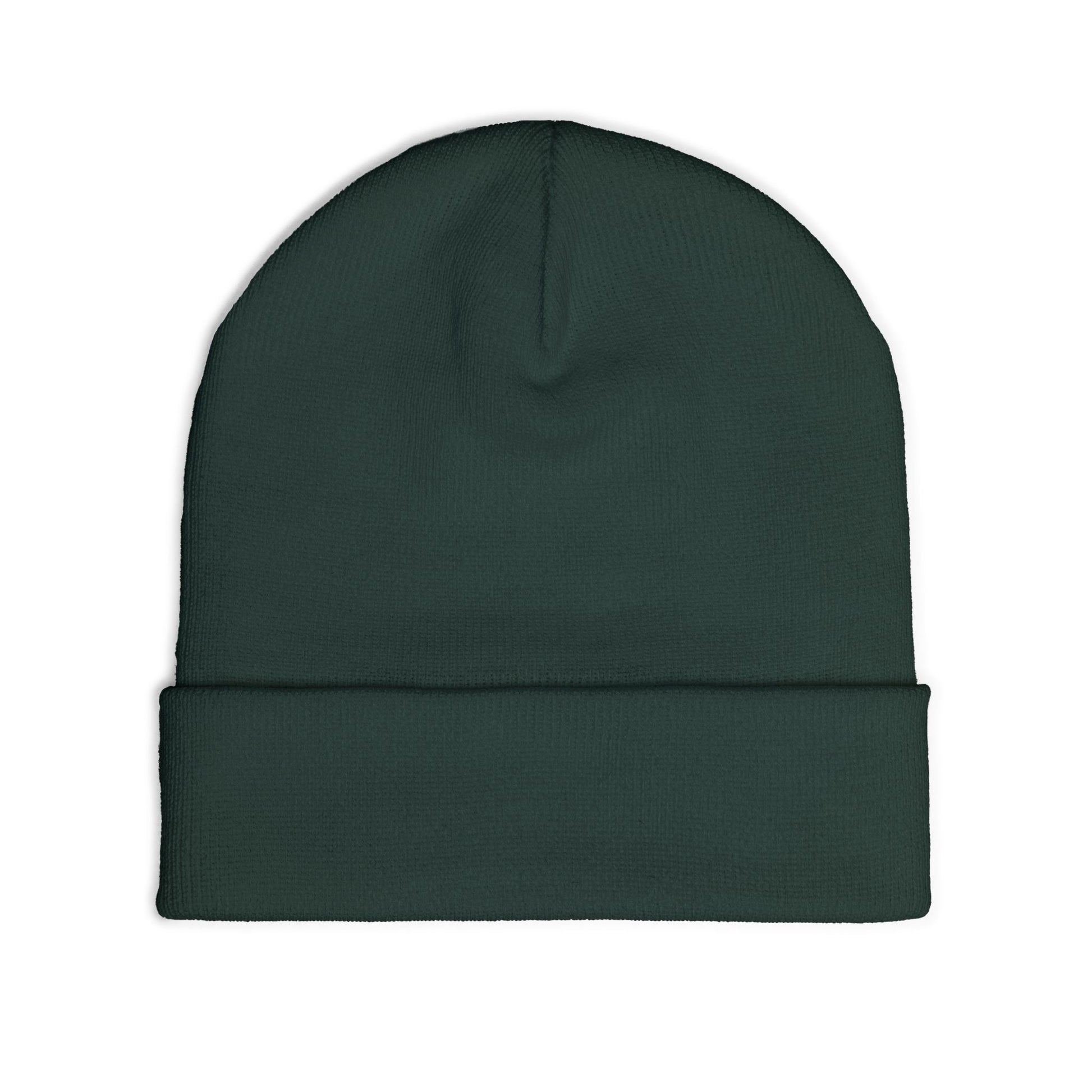 Embroidered Floral Knit Beanie for Stylish Warmth