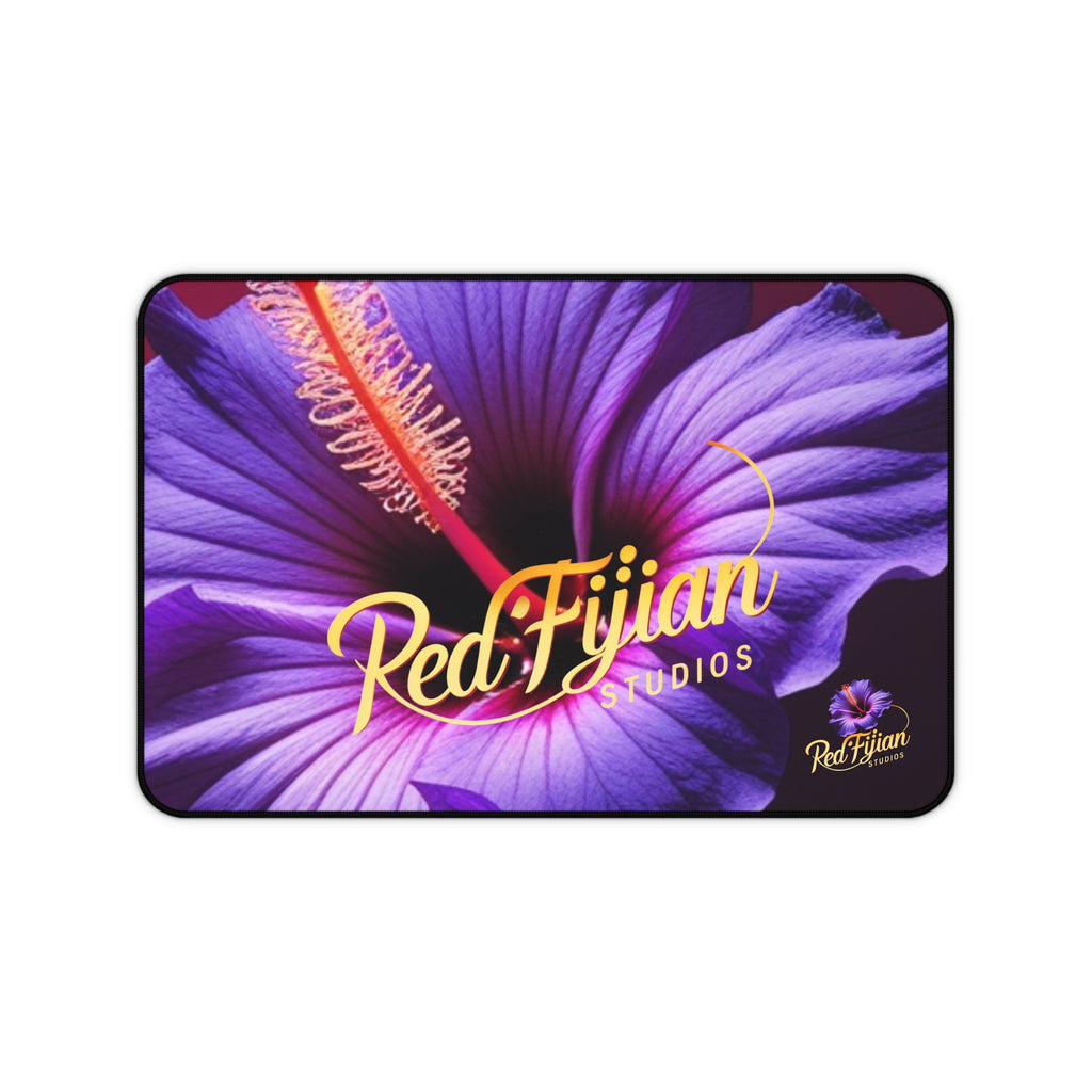 Hibiscus Desk Mat — Red Fijian Studios Floral Mouse Pad