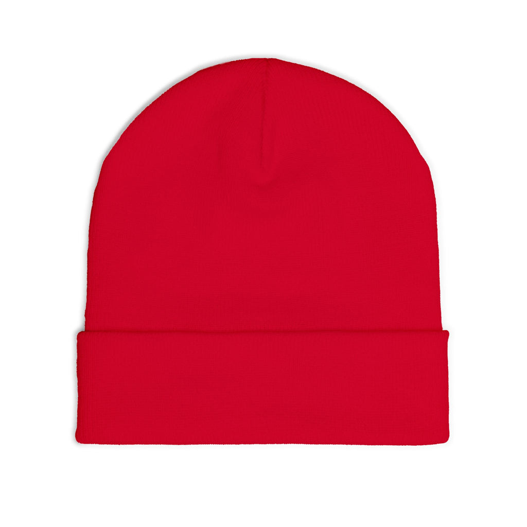 Embroidered Floral Knit Beanie for Stylish Warmth