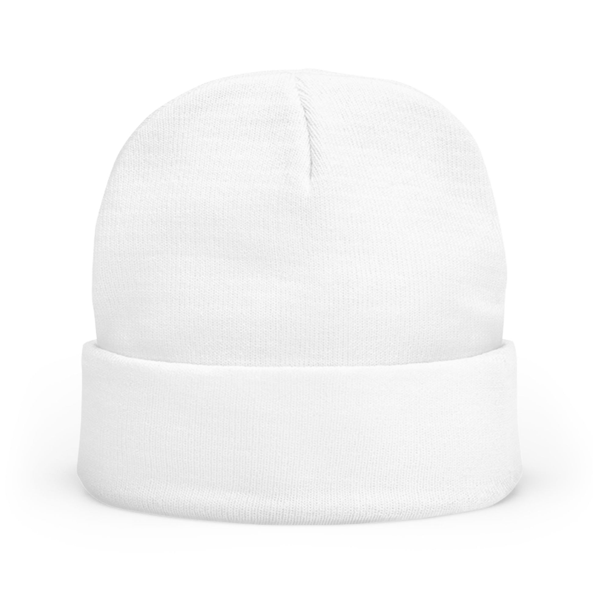 Embroidered Floral Knit Beanie for Stylish Warmth