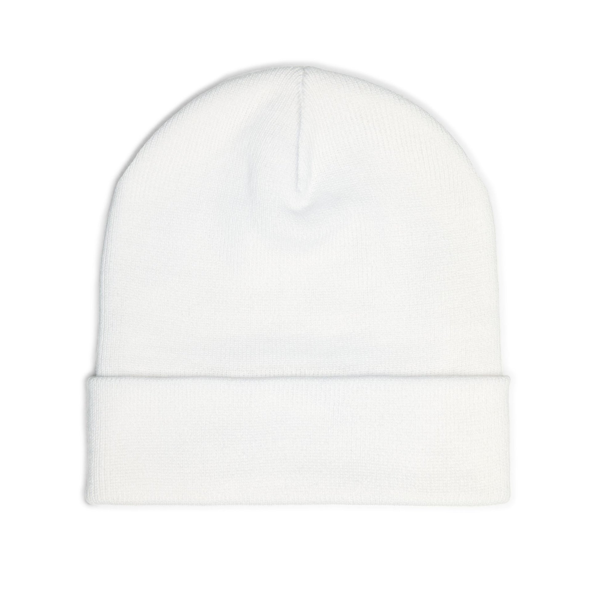 Embroidered Floral Knit Beanie for Stylish Warmth