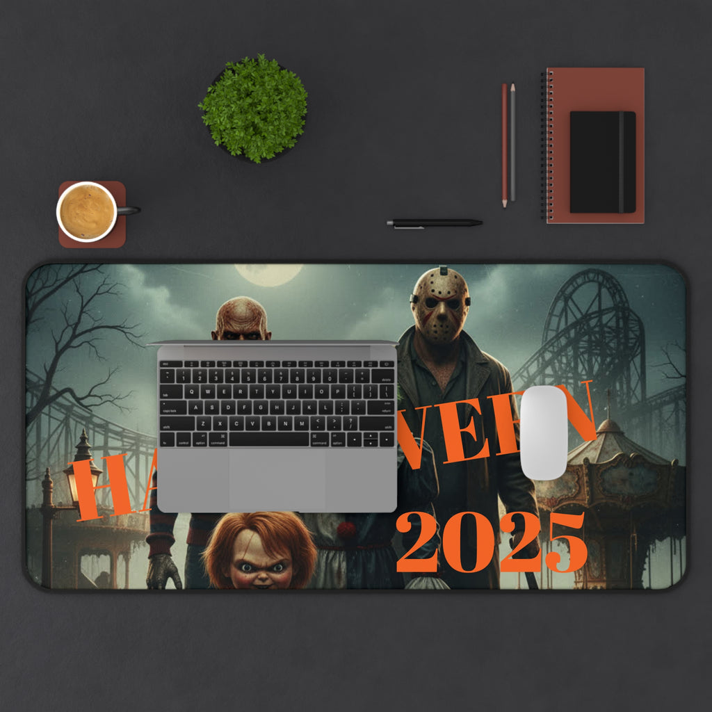 Halloween 2025 Themed Desk Mat - Spooky Decor for Fans