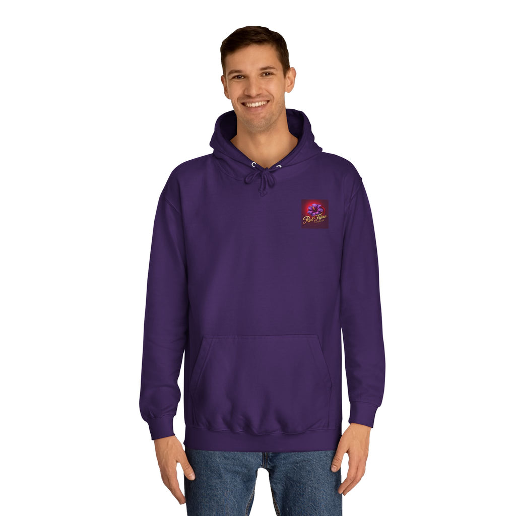 Vibrant Floral College Hoodie, Unisex Streetwear, Casual Outfit, Graduation Gift, College Life Essentials